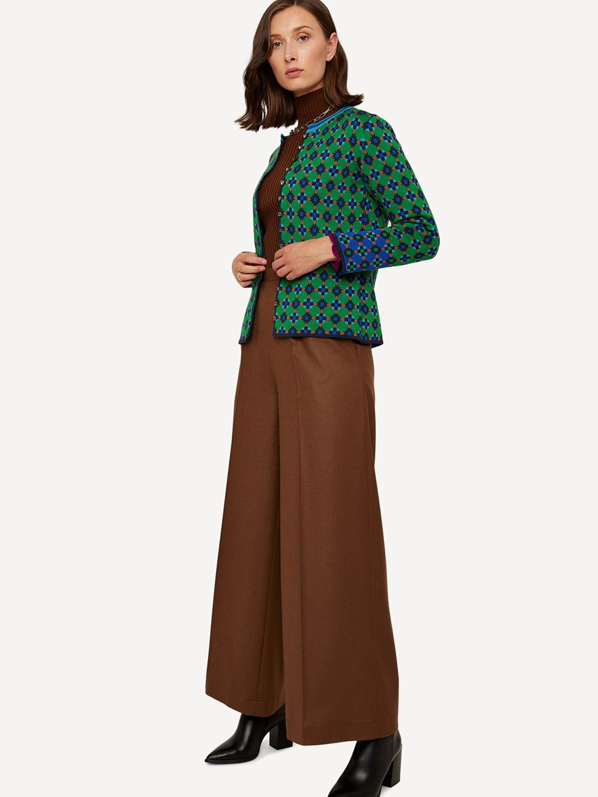 Pattern paper cardigan image #6