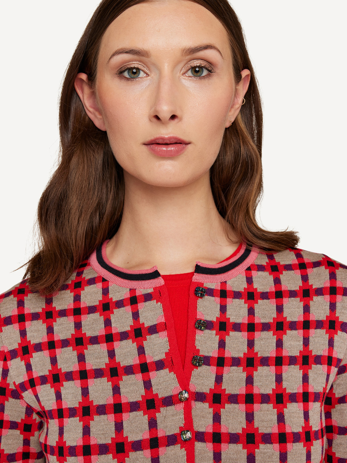 Pattern paper cardigan image #3