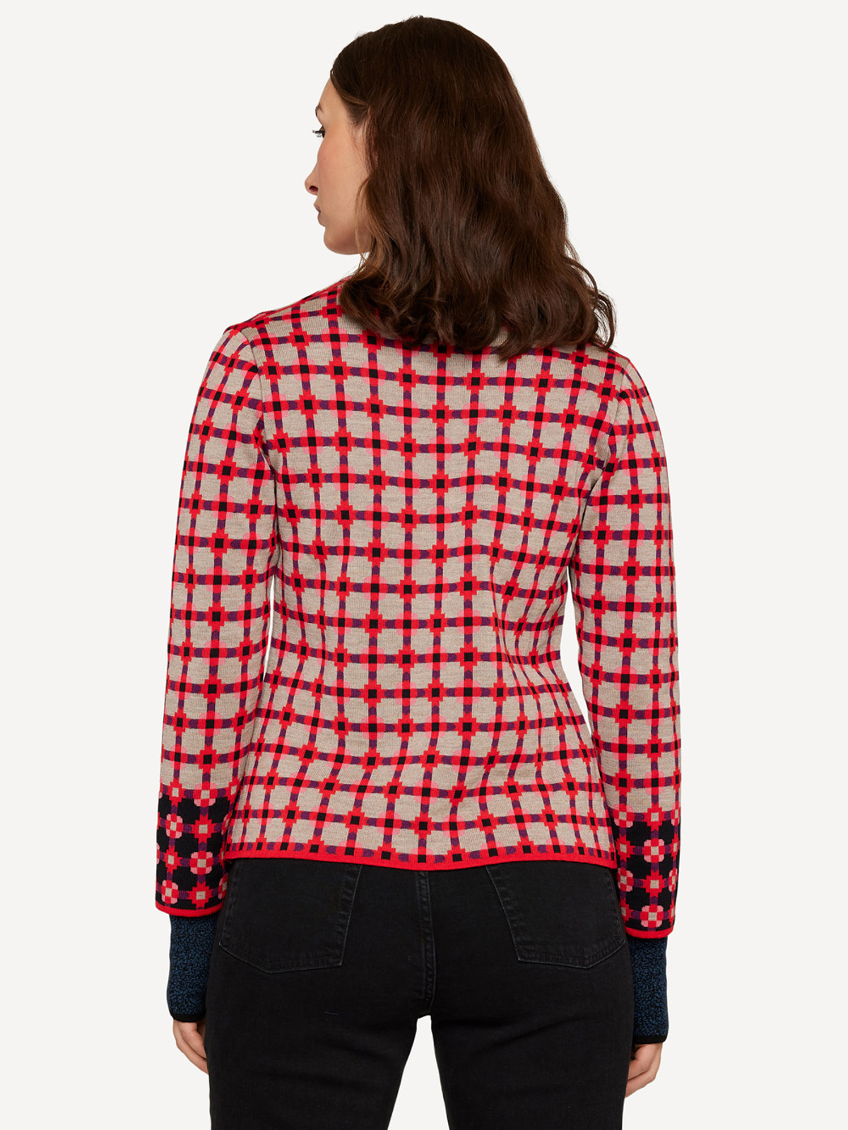 Pattern paper cardigan image #2