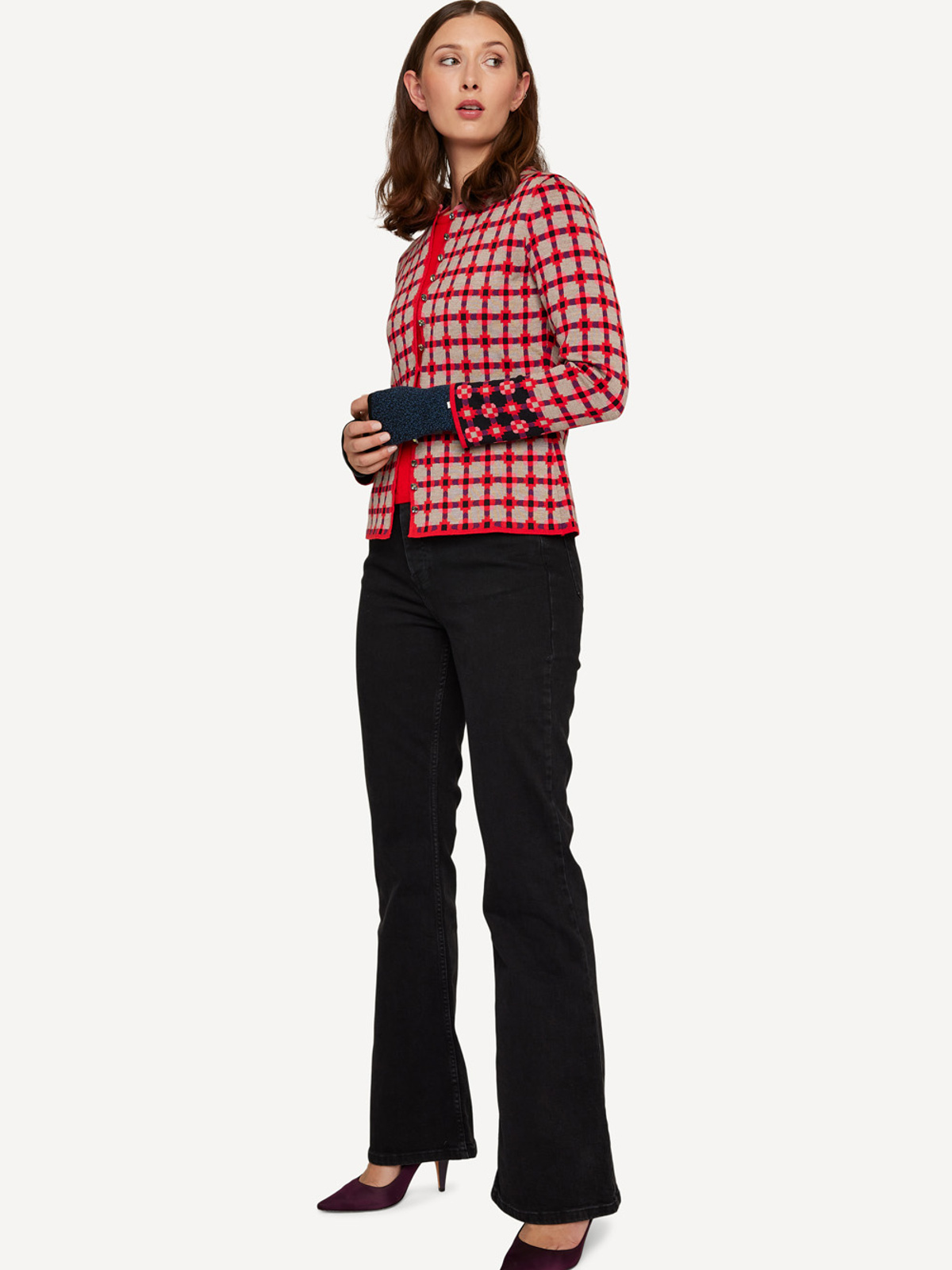 Pattern paper cardigan image #4