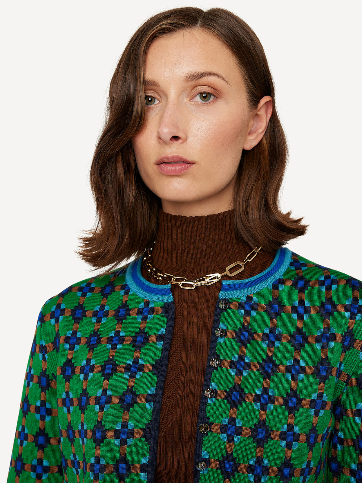 Pattern paper cardigan image #3