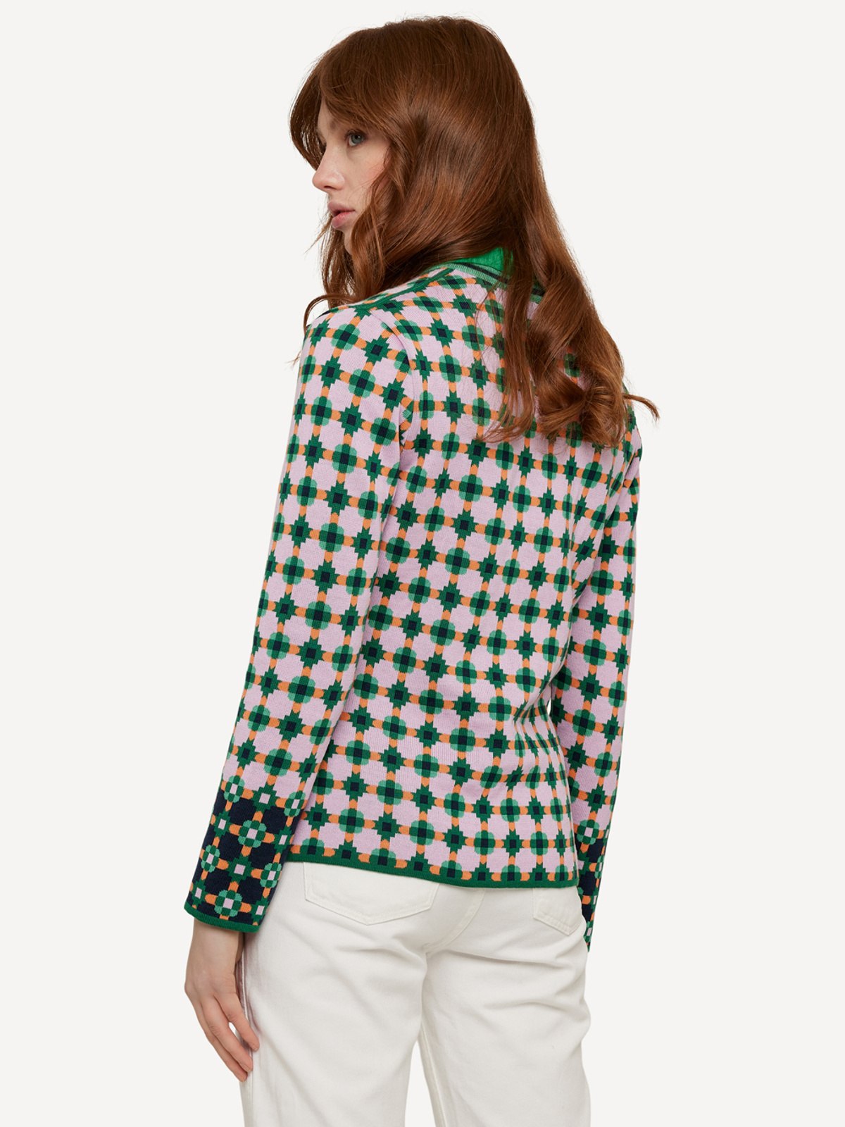 Pattern paper cardigan image #3