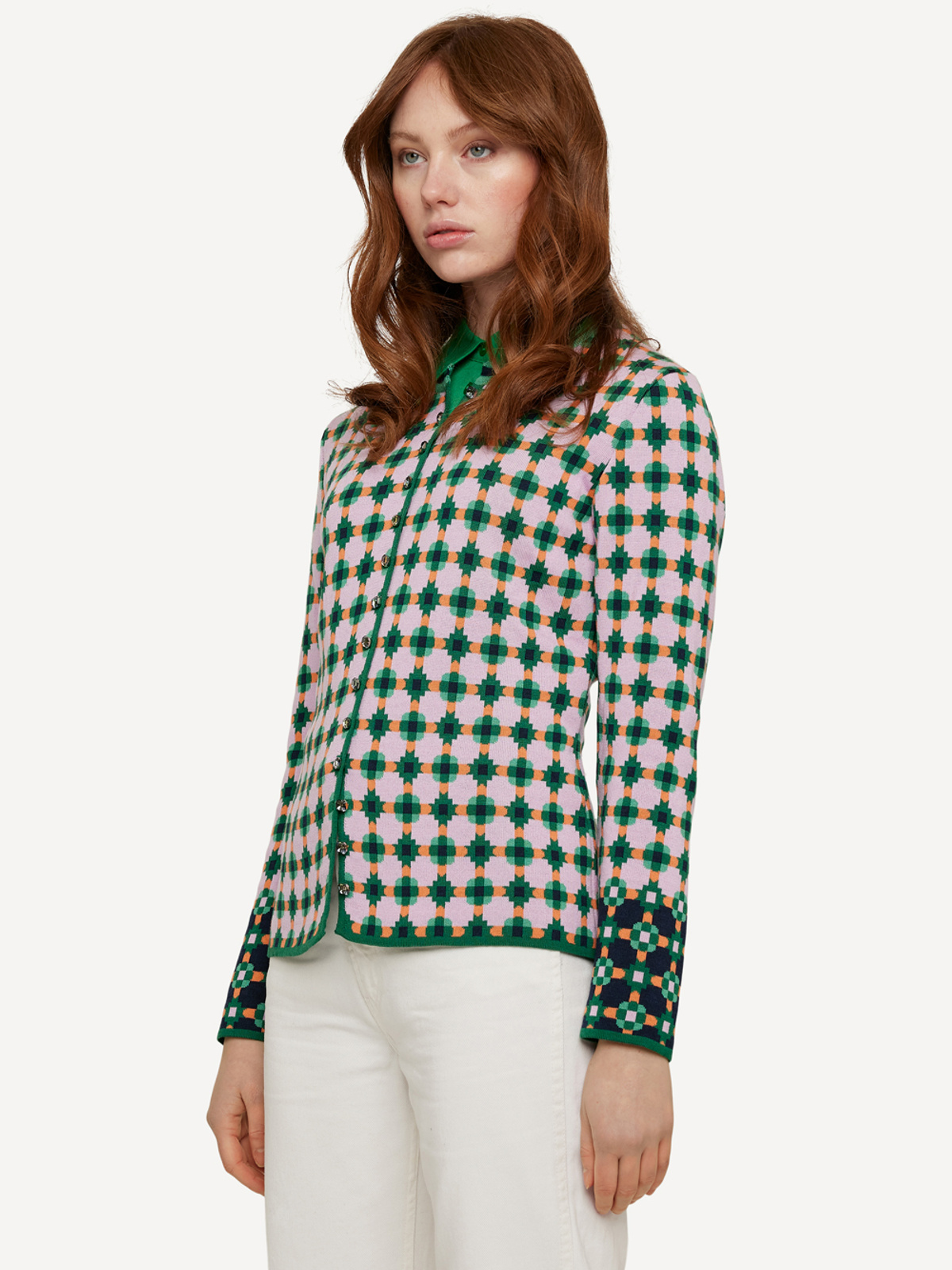 Pattern paper cardigan image #1