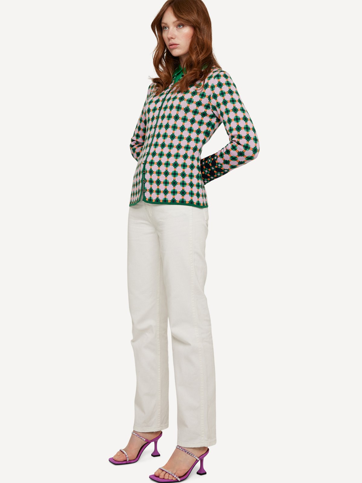 Pattern paper cardigan image #2