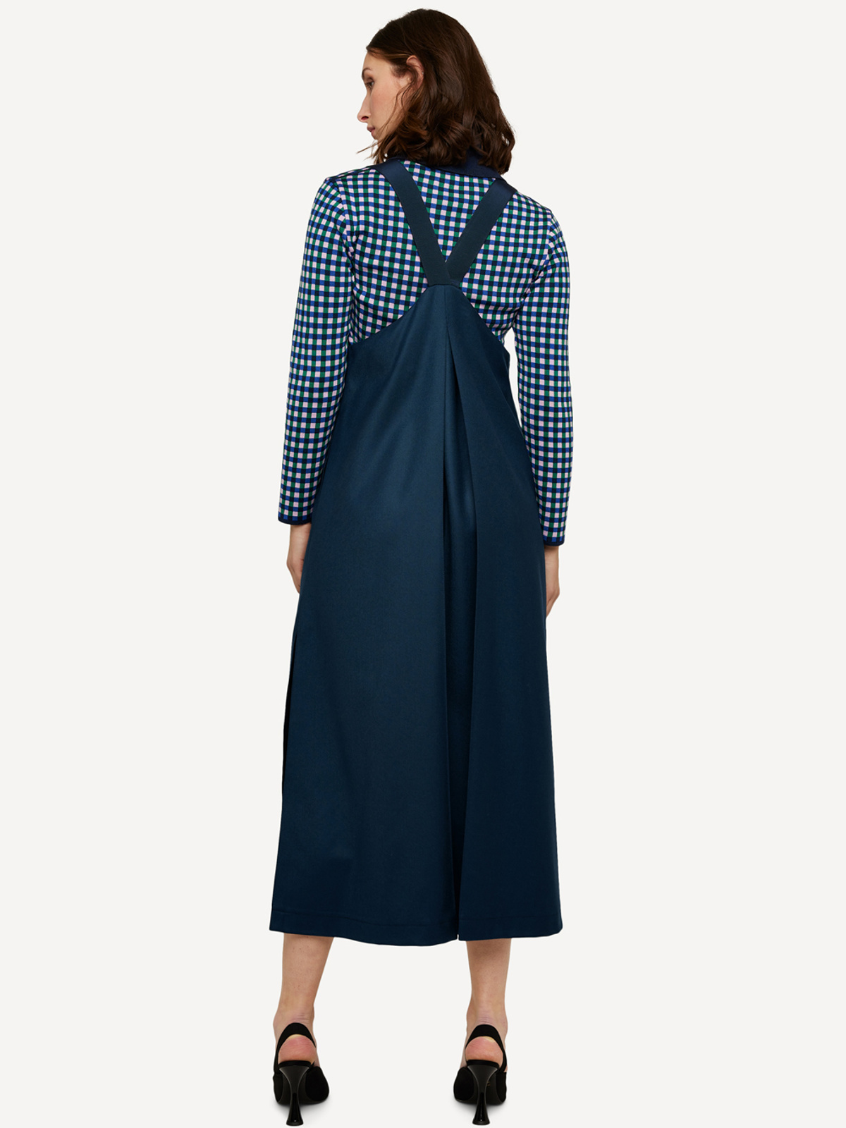 Monochrome motif dress image #3