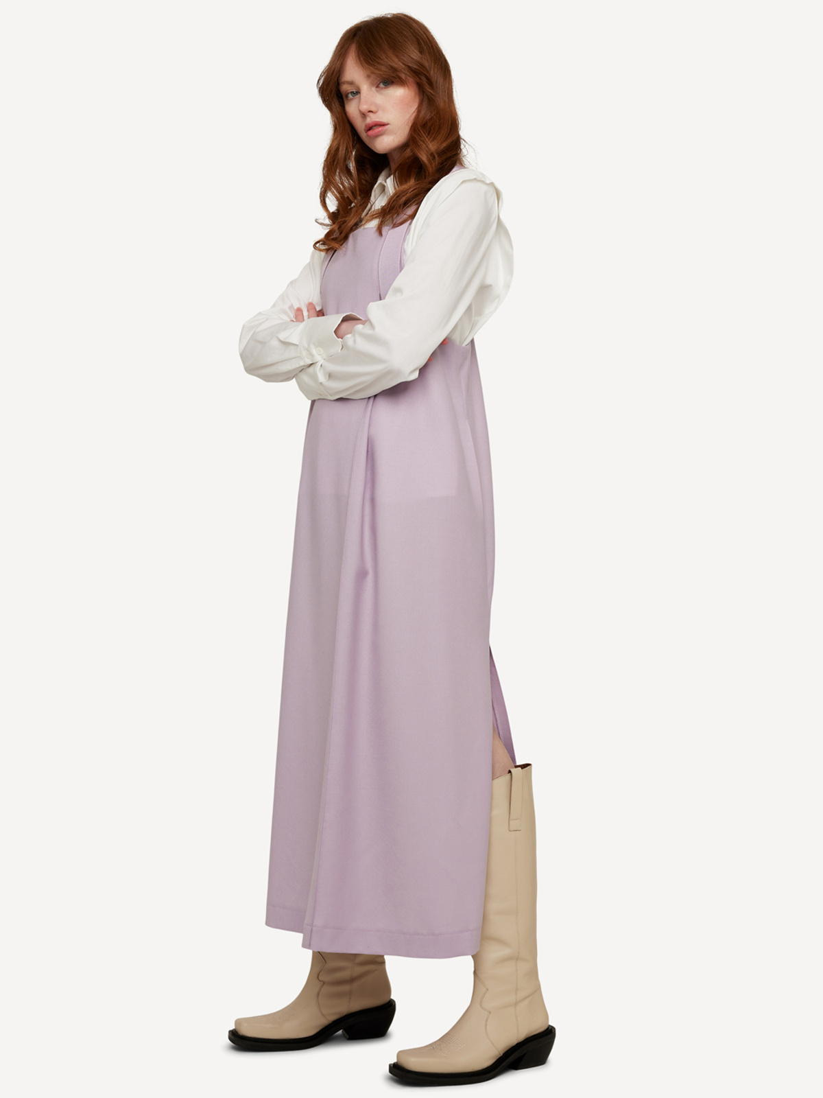 Monochrome motif dress image #2