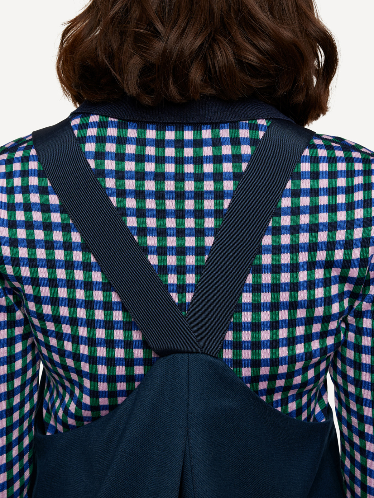 Monochrome motif dress image #4