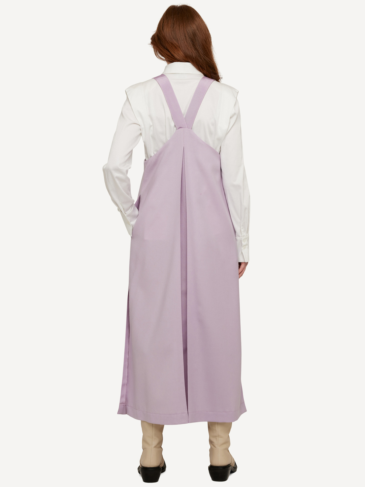 Monochrome motif dress image #3