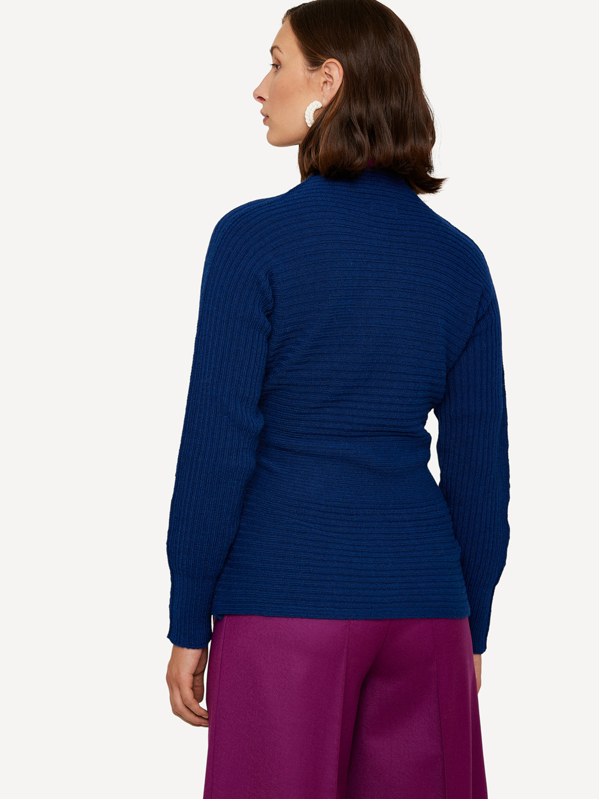 Round ruler wrap cardigan image #2