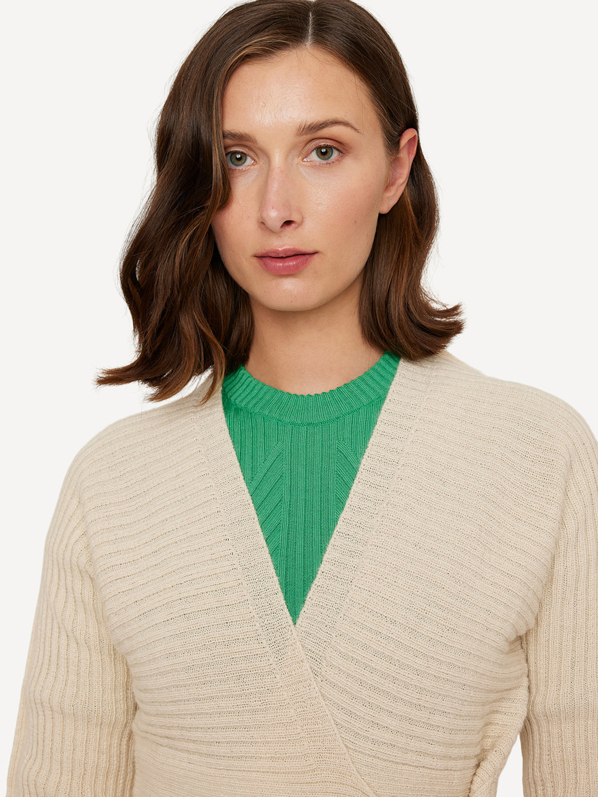 Round ruler wrap cardigan image #4