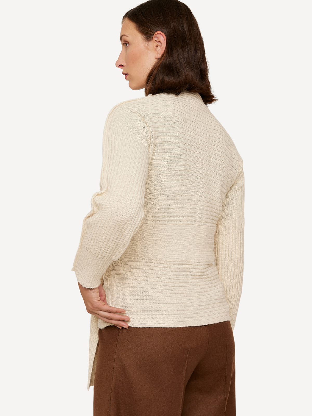 Round ruler wrap cardigan image #2