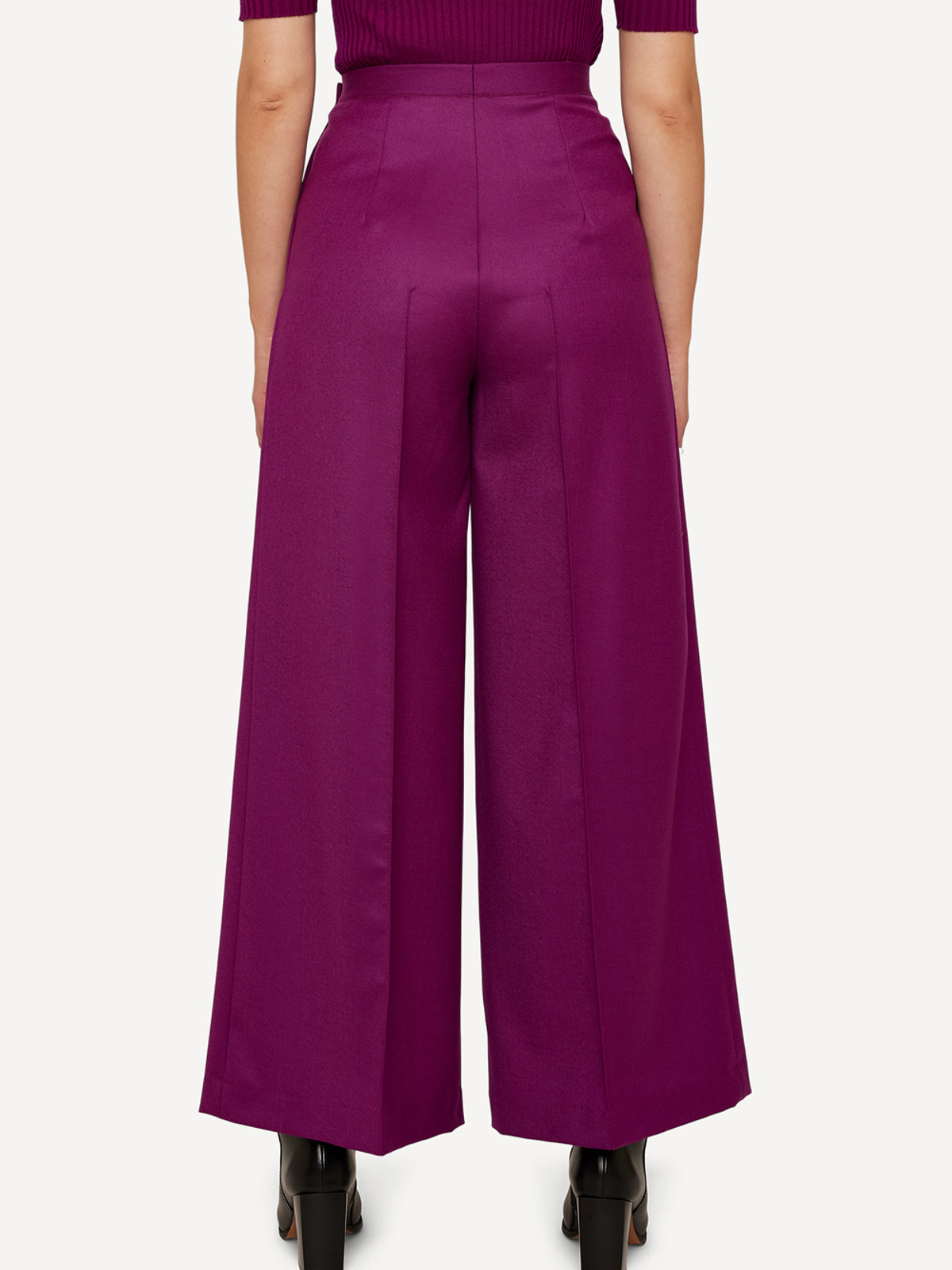 Monochrome motif trousers image #3