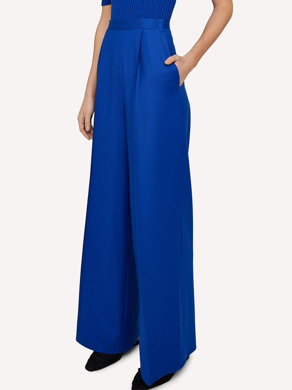 Monochrome motif trousers image #3