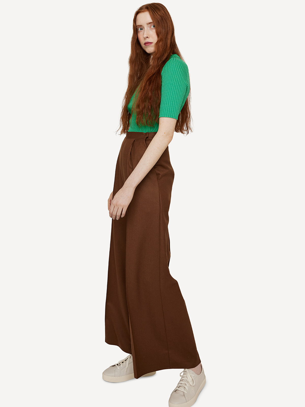 Monochrome motif trousers image #2