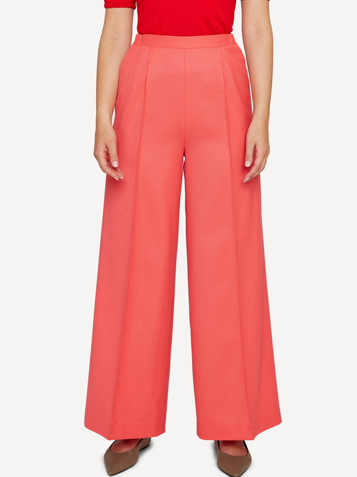 Monochrome motif trousers image #2