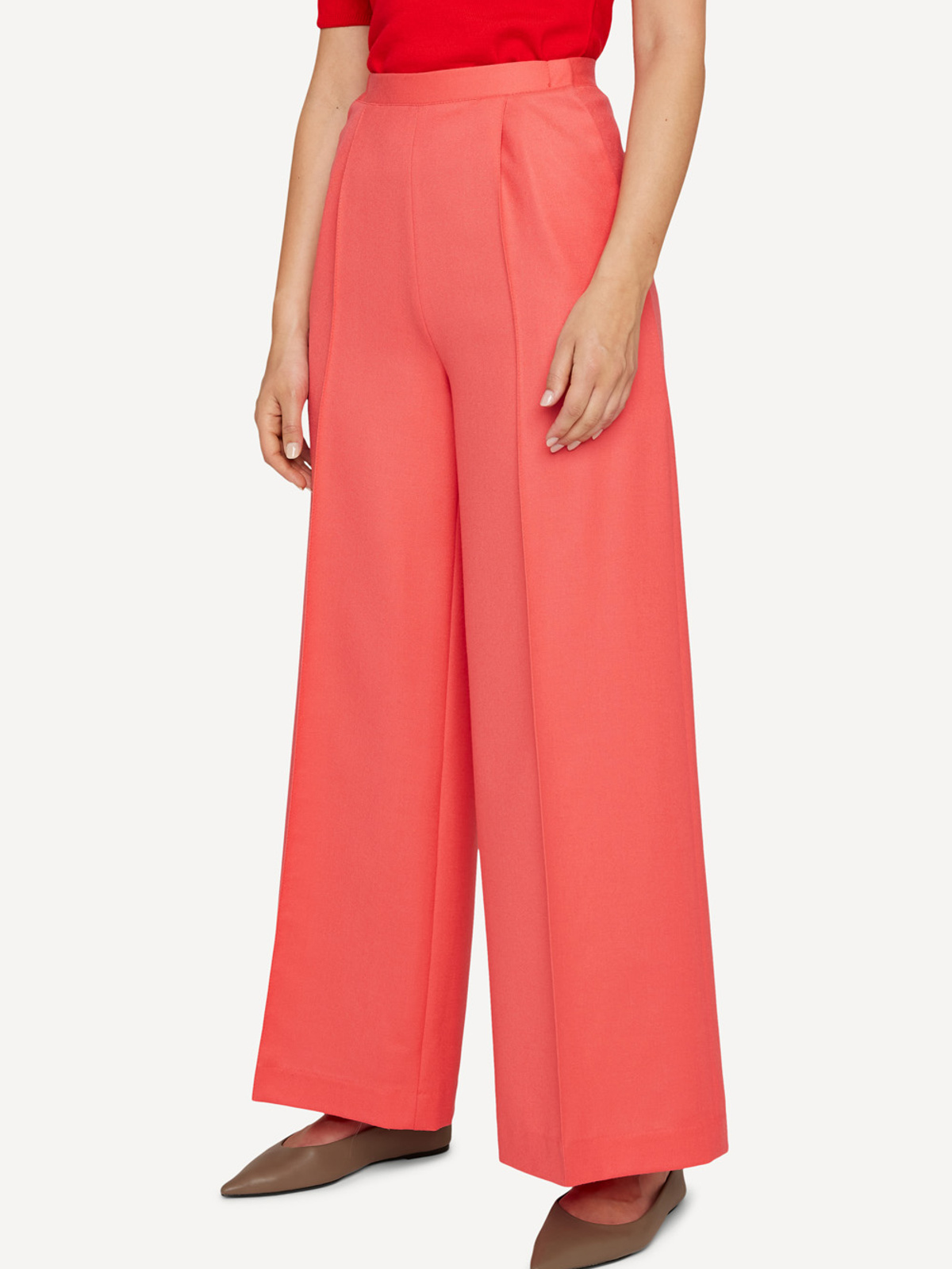 Monochrome motif trousers image #3