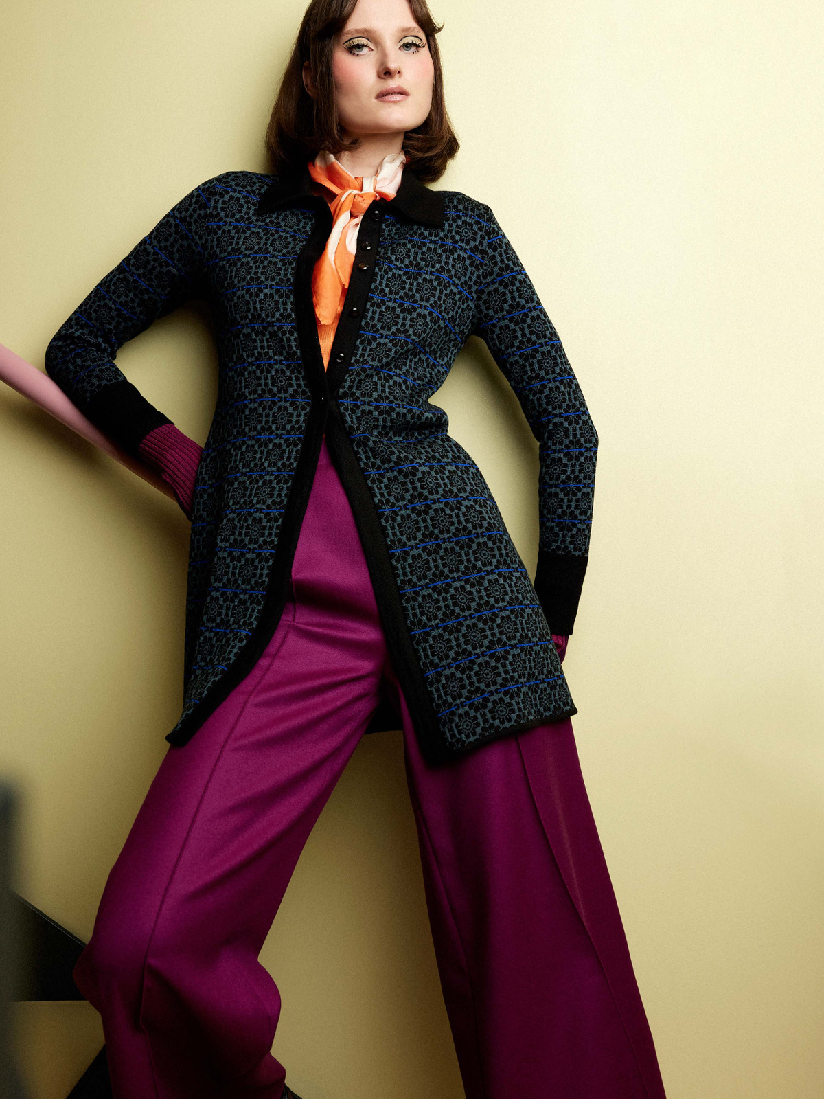 Rosy repeat cardigan image #8