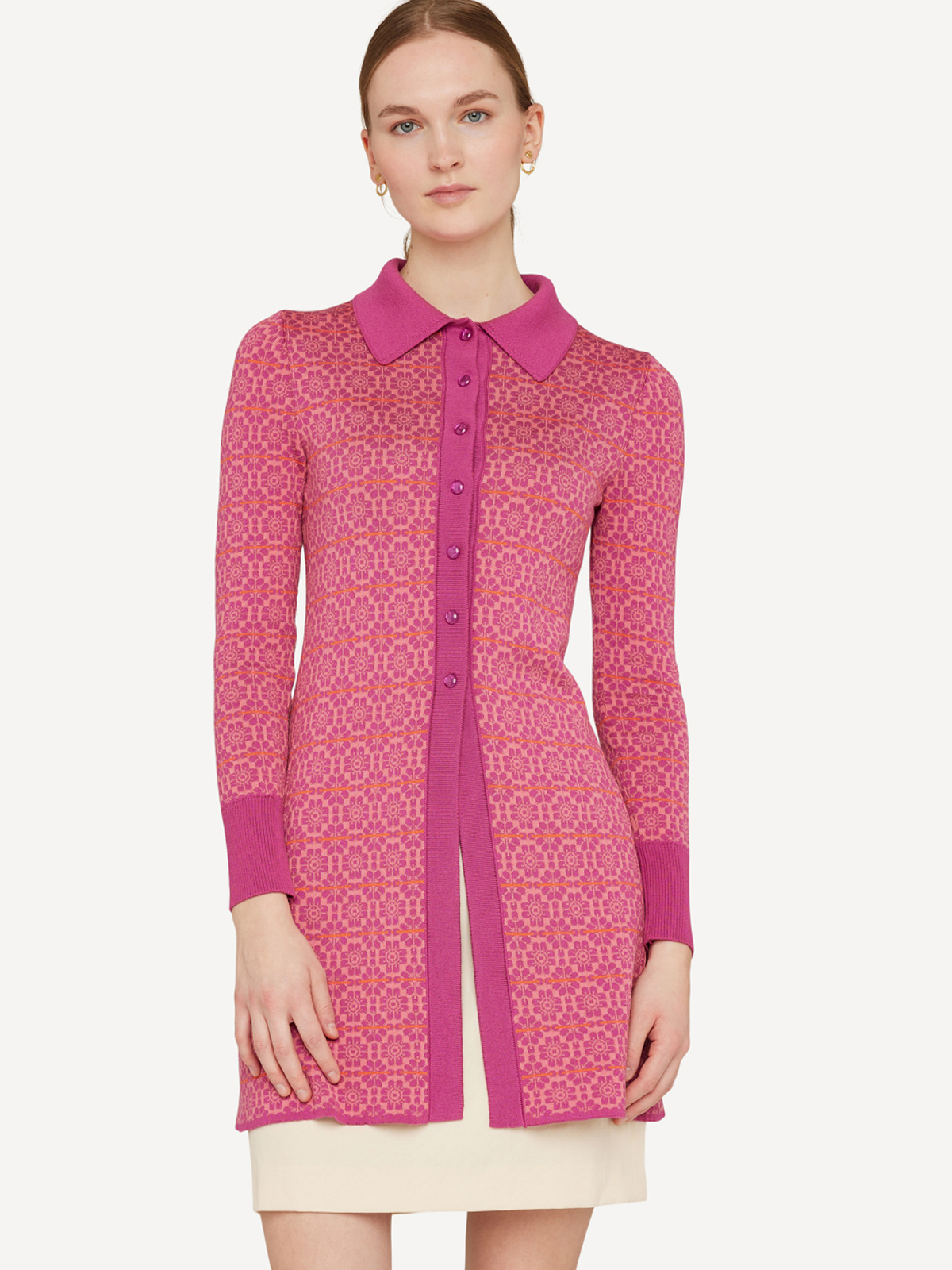 Rosy repeat cardigan image #3