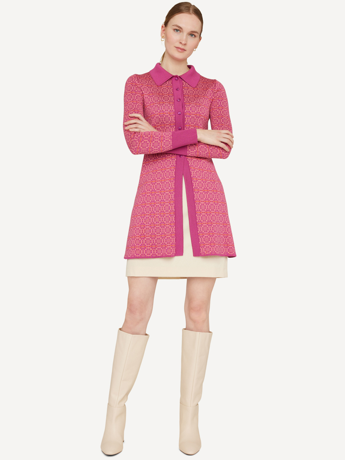 Rosy repeat cardigan image #4