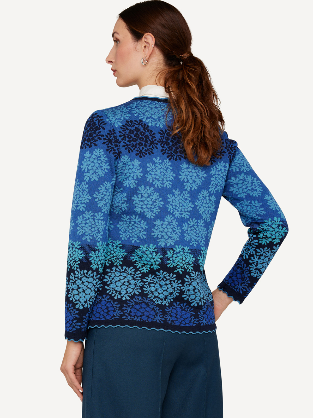 Scallop edge cardigan image #2