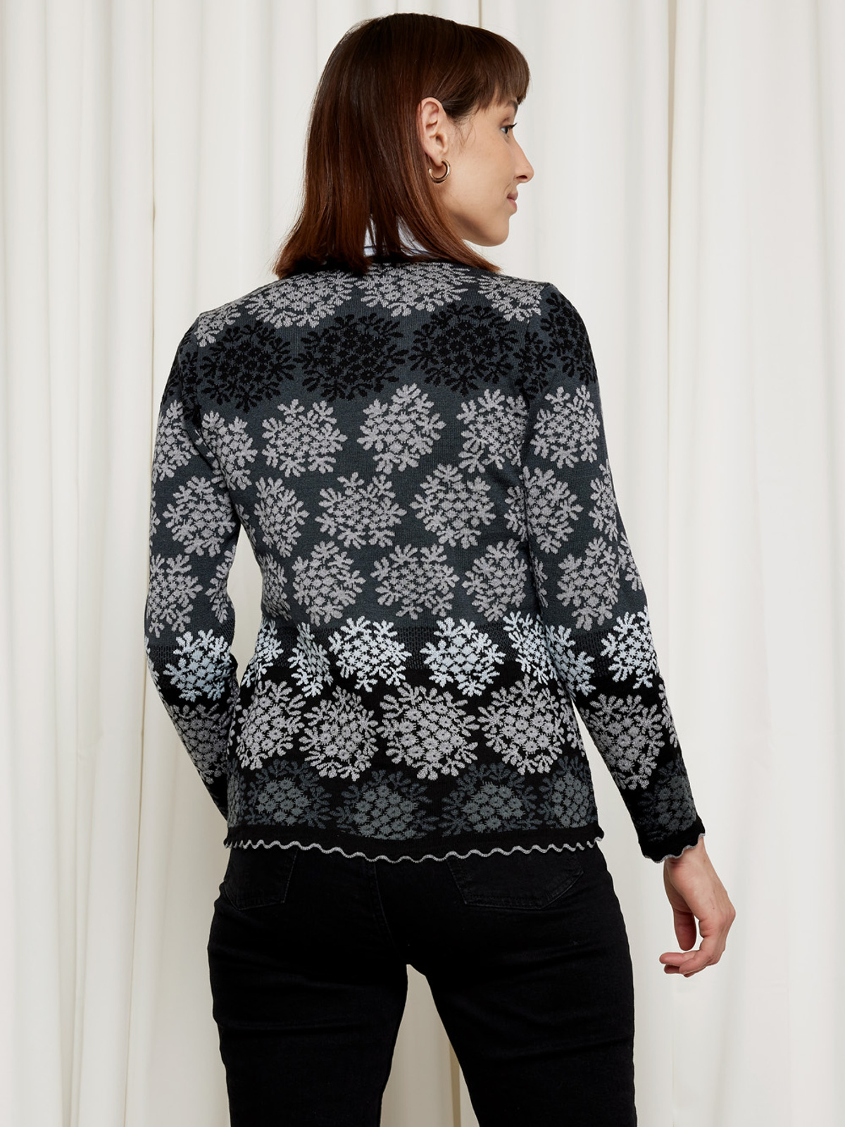 Scallop edge cardigan image #2