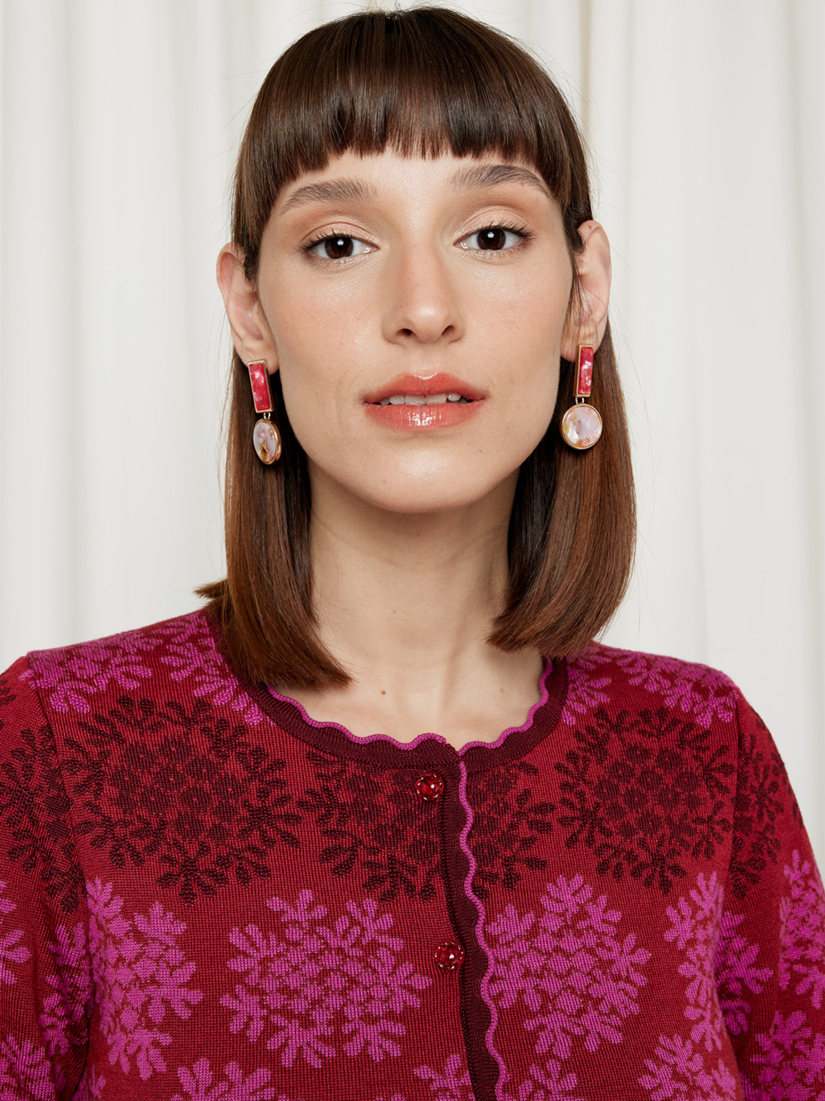 Scallop edge cardigan image #6