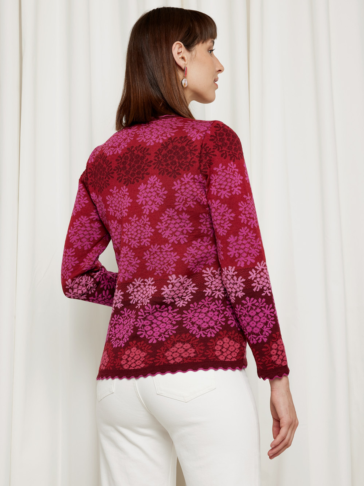 Scallop edge cardigan image #5