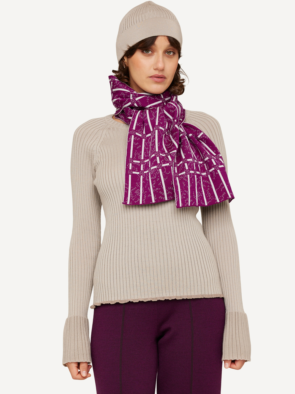 Garden grid sjal image #1