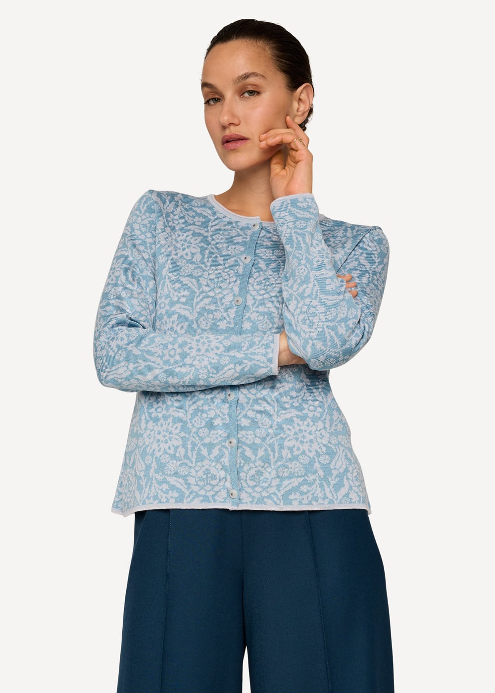 Signe cardigan-Light blue-1