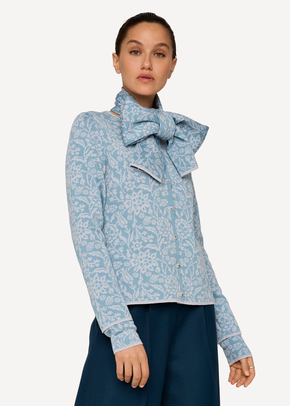 Signe scarf-Light blue-1