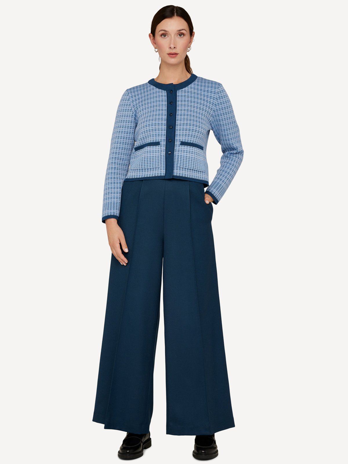 Poised plaid cardigan image #3