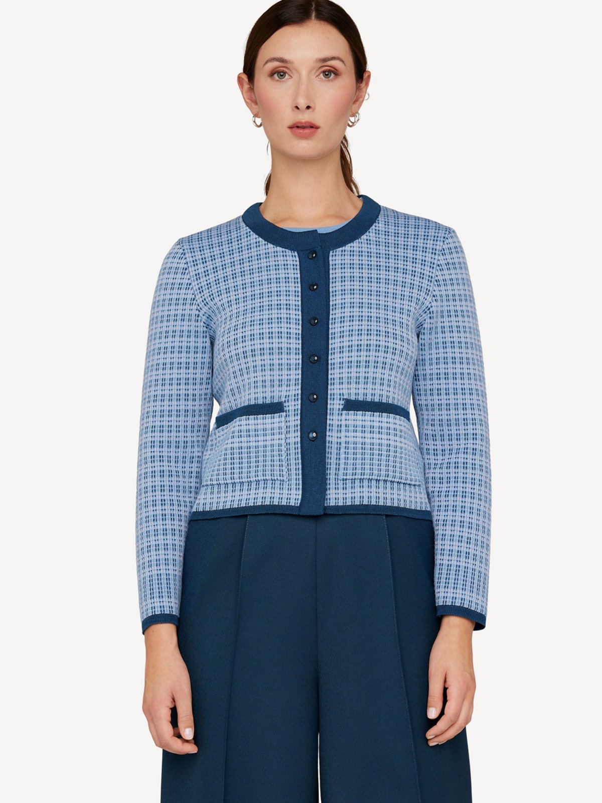Poised plaid cardigan image #1