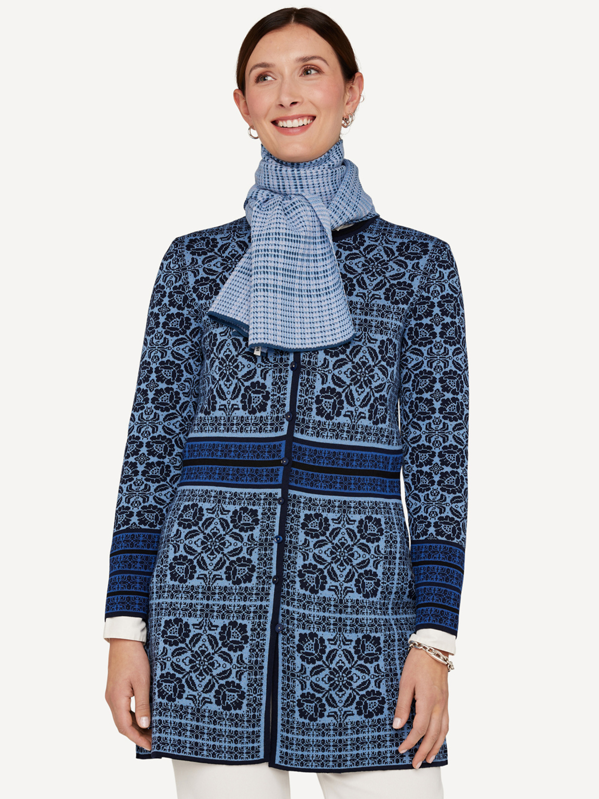 Poised plaid scarf image #2