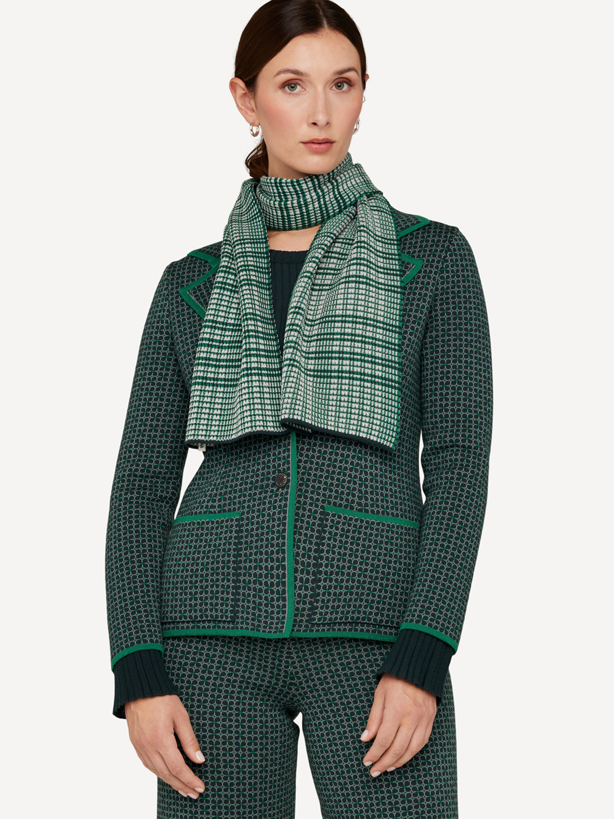 Poised plaid scarf image #1