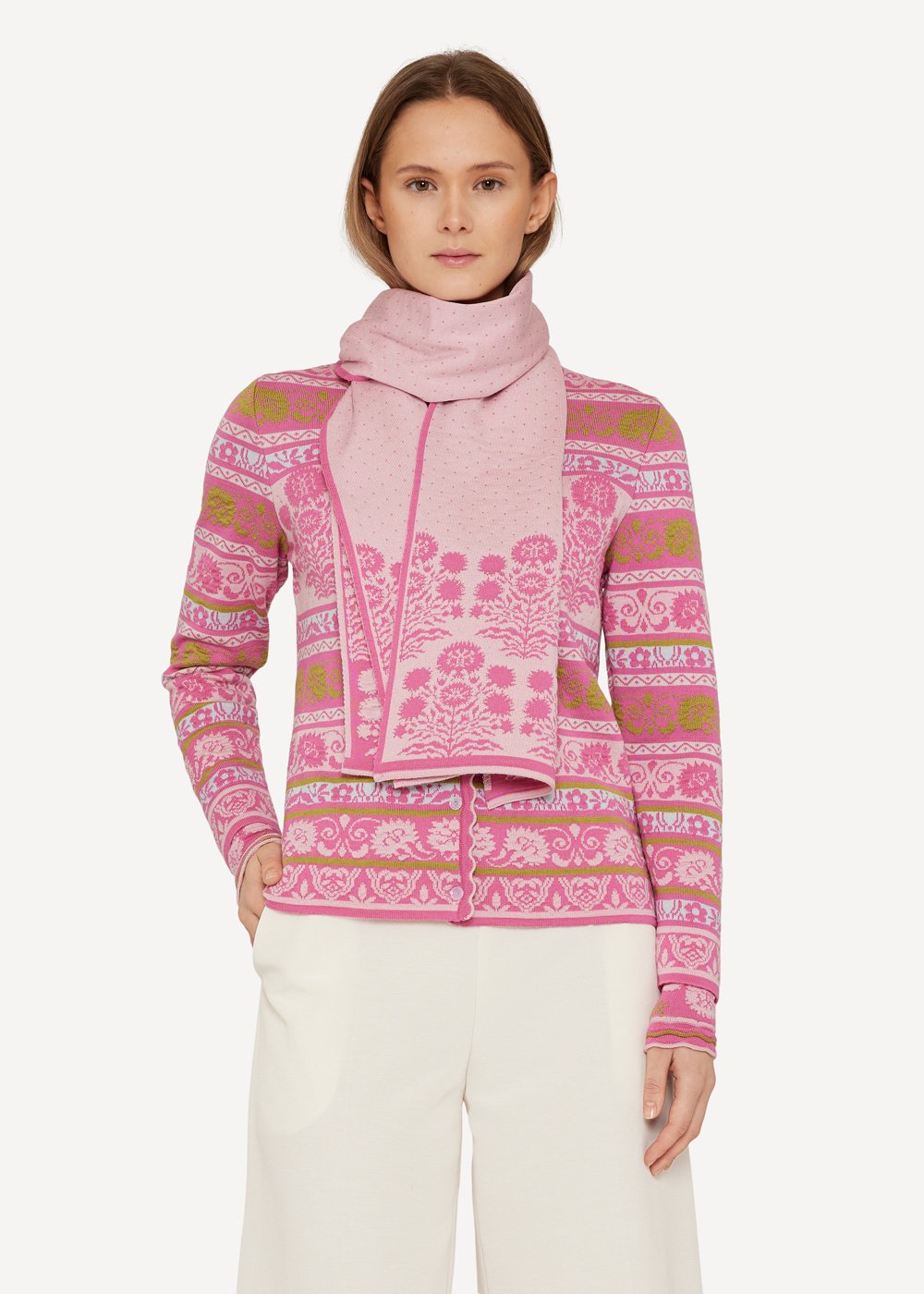 Alhambra scarf, Pink image #1