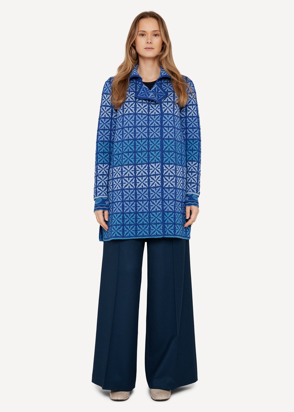Portugal long cardigan, Light blue image #2