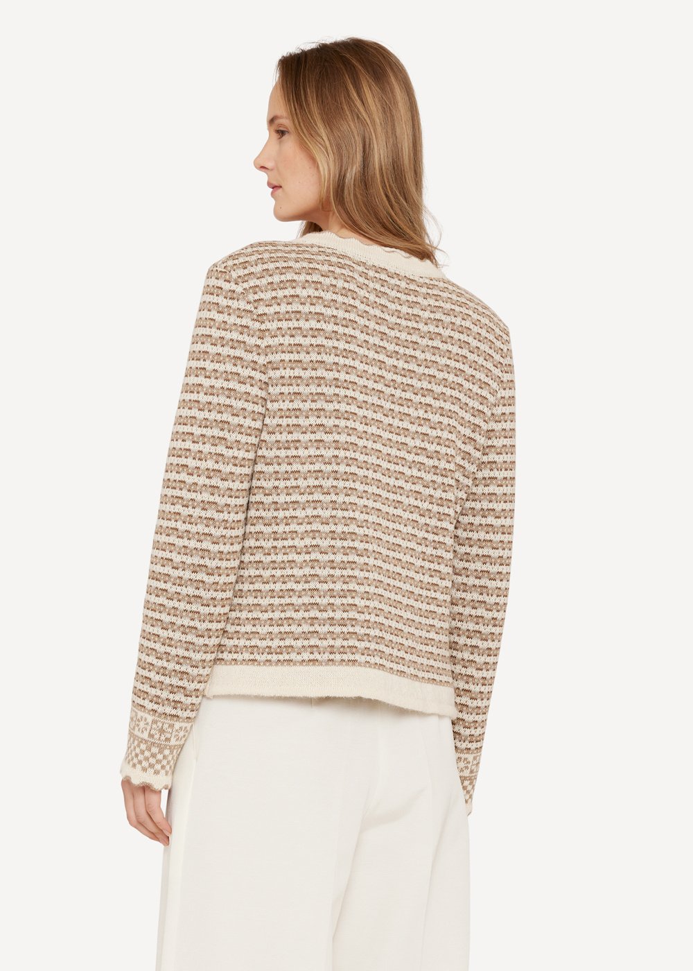 Sigrid cardigan-Beige-2