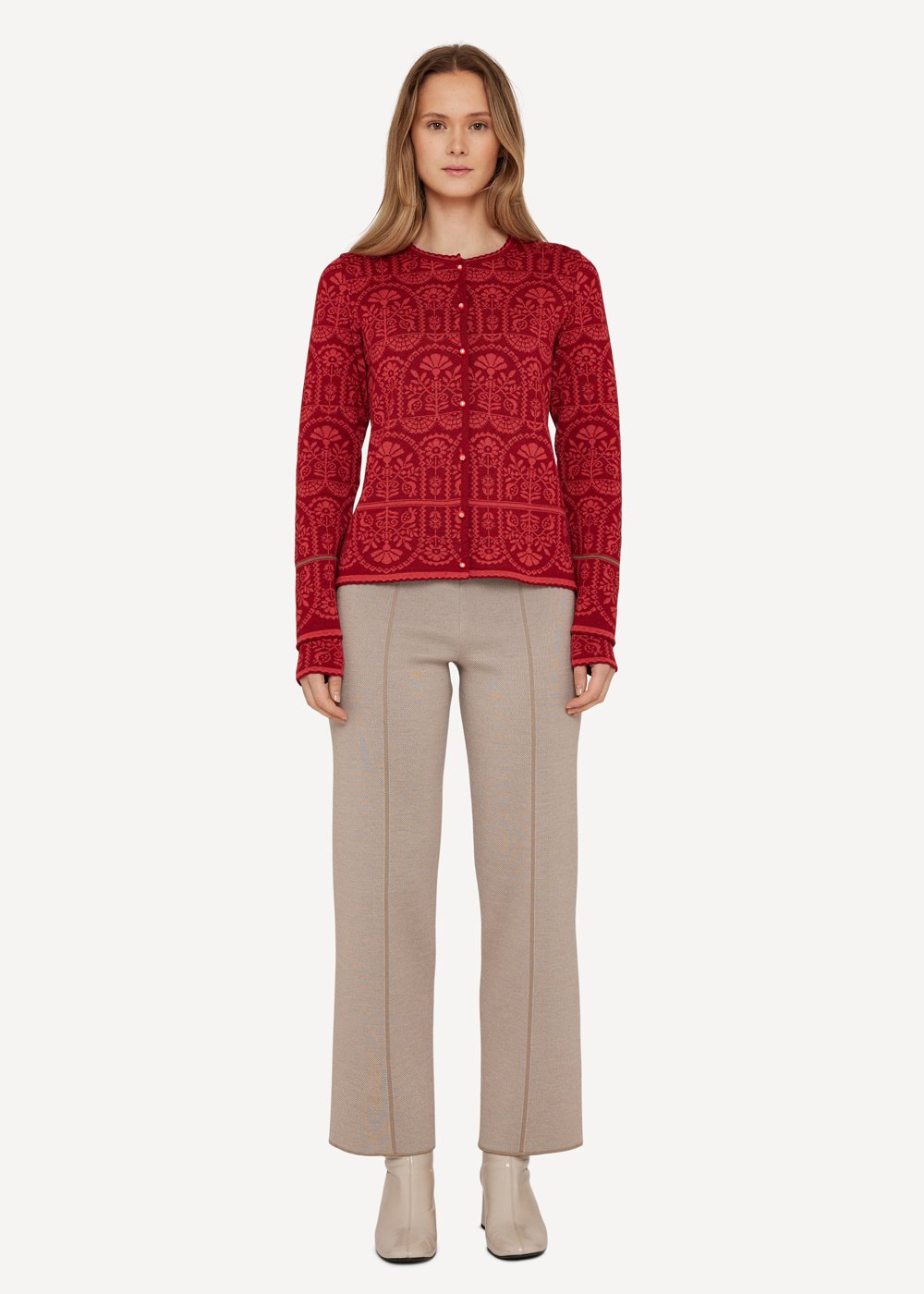 Oddrun cardigan, Red image #2