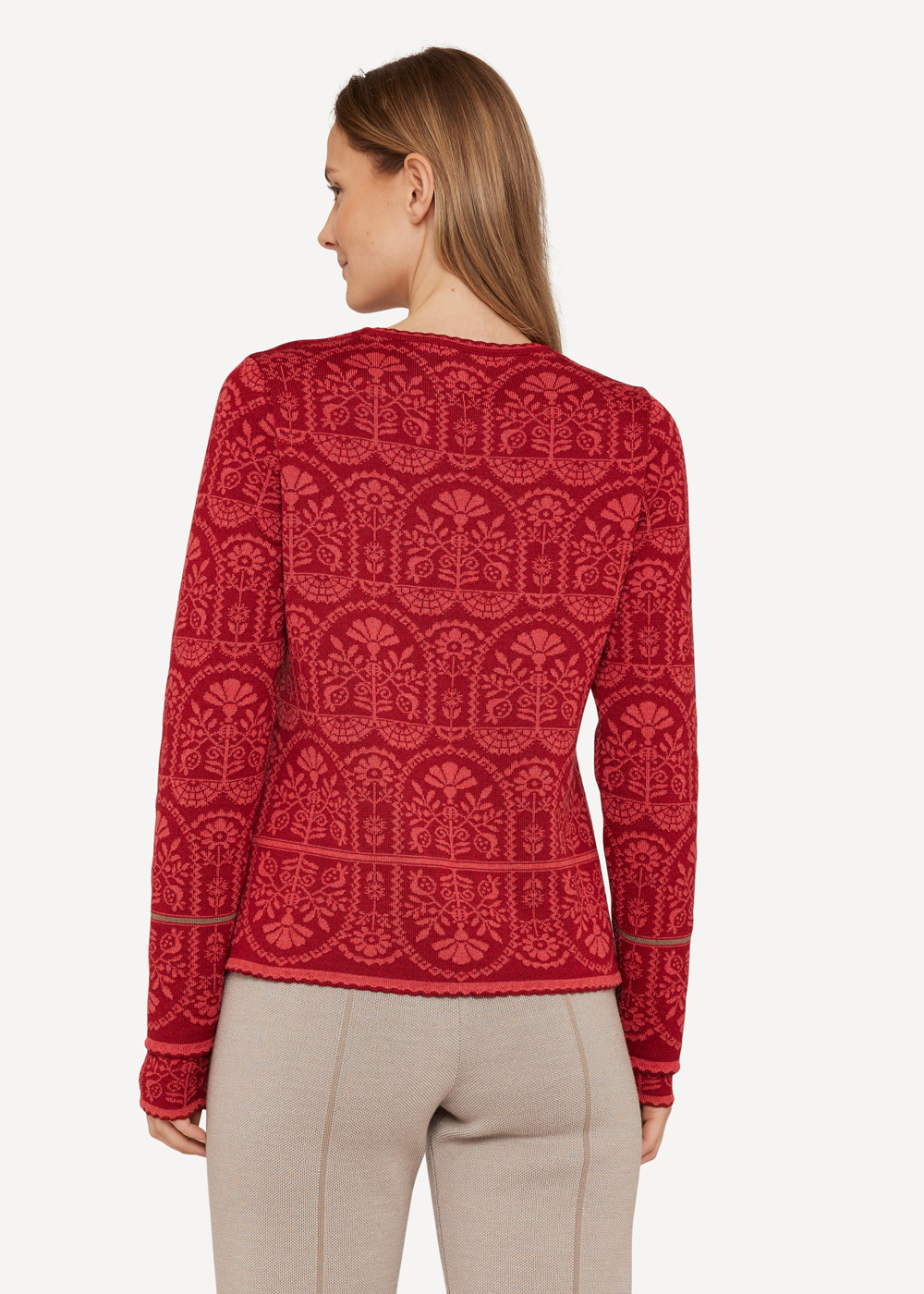 Oddrun cardigan, Red image #3