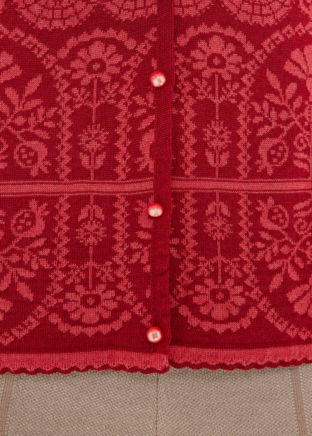 Oddrun cardigan, Red image #5