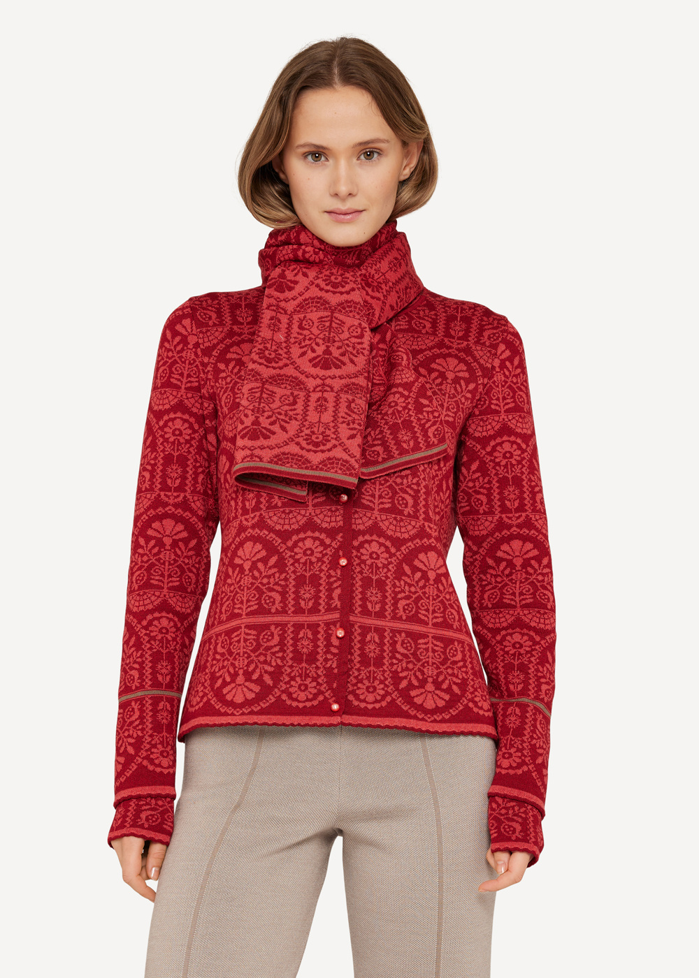 Oddrun cardigan, Red image #4