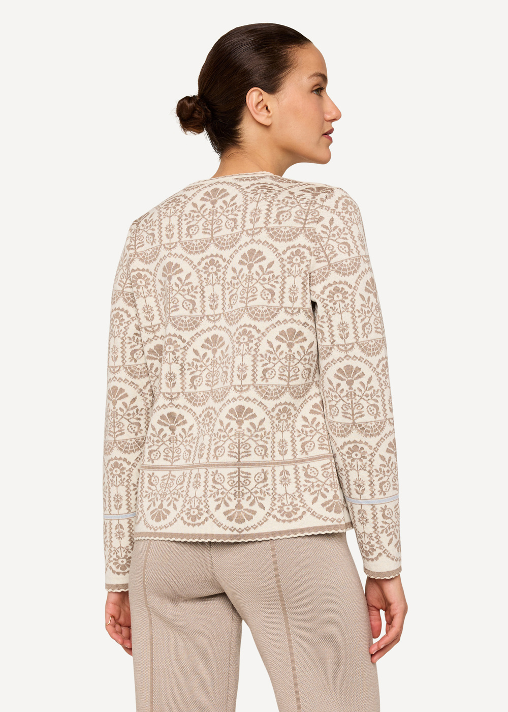 Oddrun cardigan-Beige-2