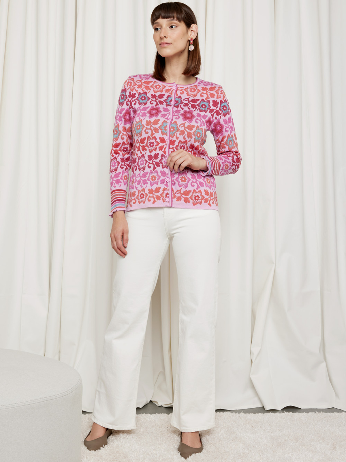 Flower and flounce cardigan image #5