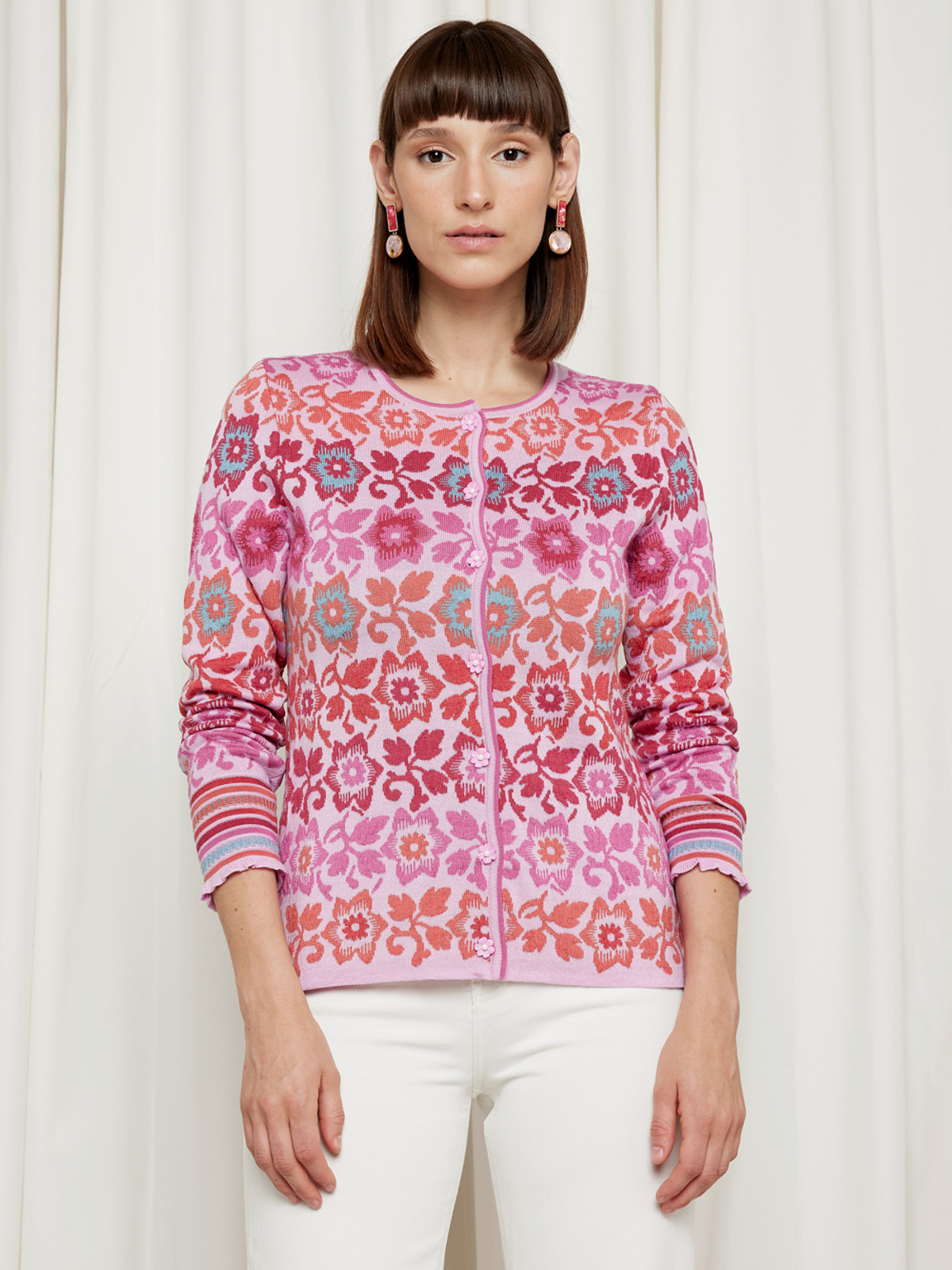 Flower and flounce cardigan image #1