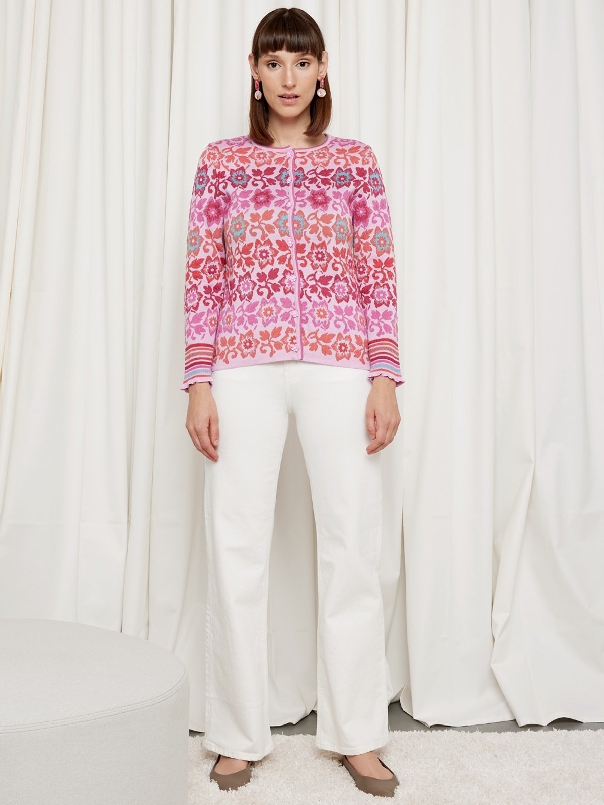 Flower and flounce cardigan image #4