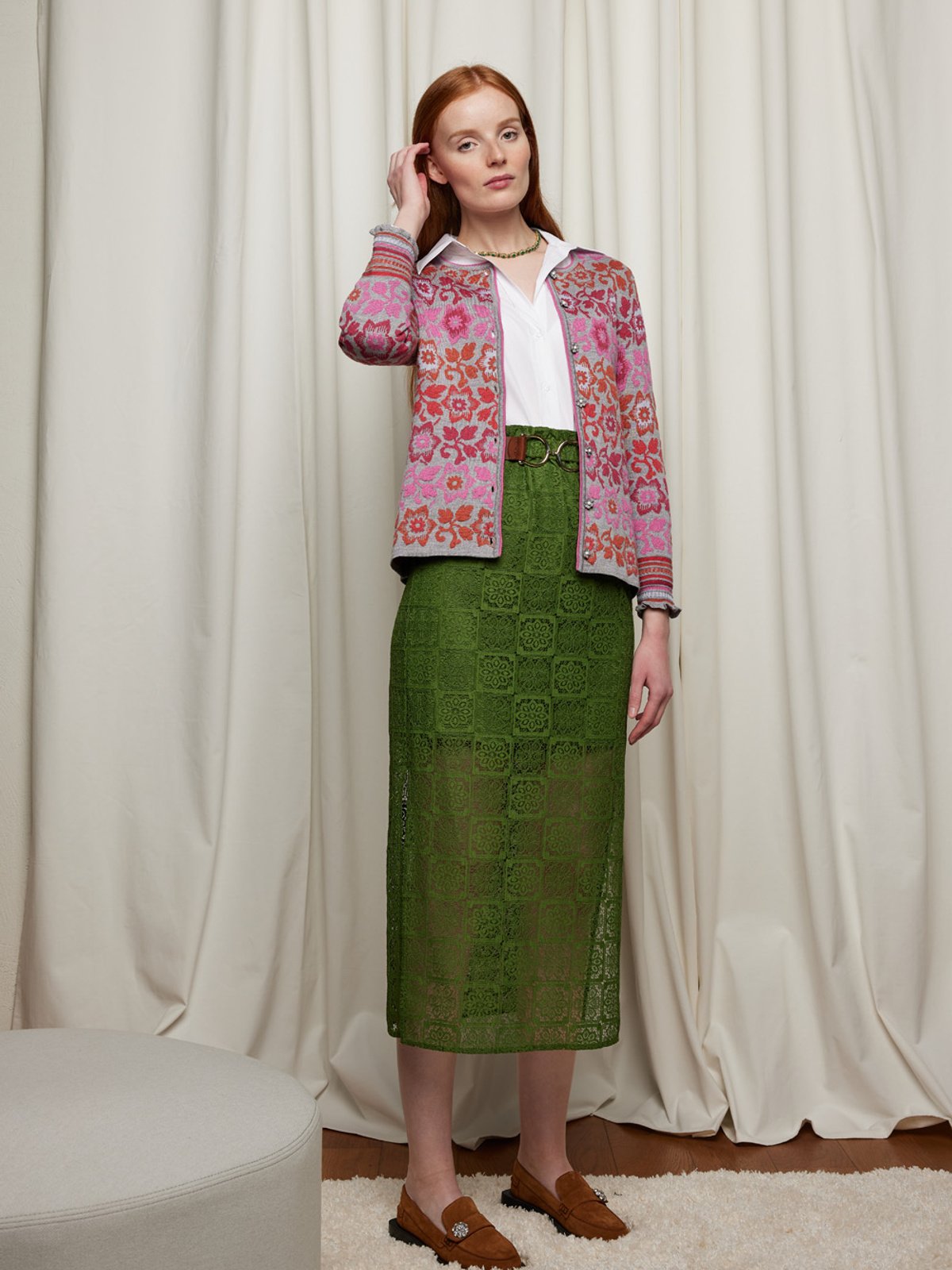 Flower and flounce cardigan image #4