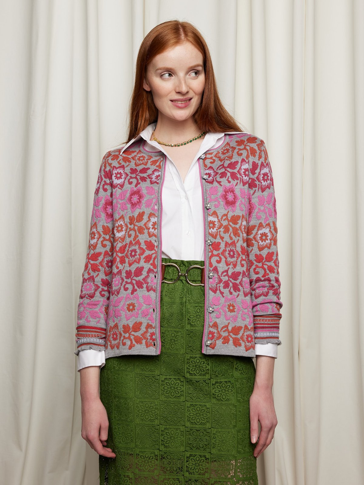 Flower and flounce cardigan image #1
