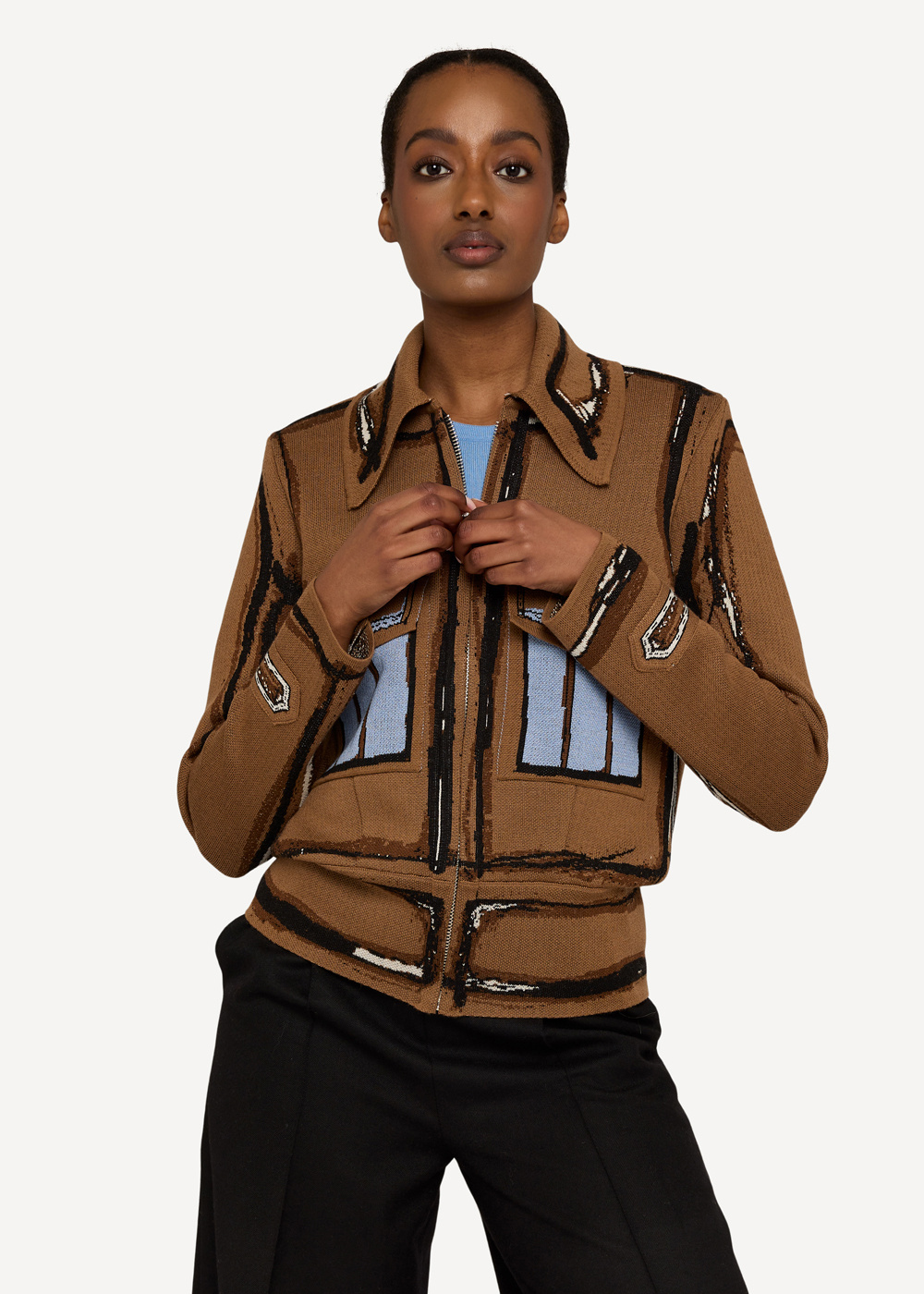 Thilde jakke, Brown image #6