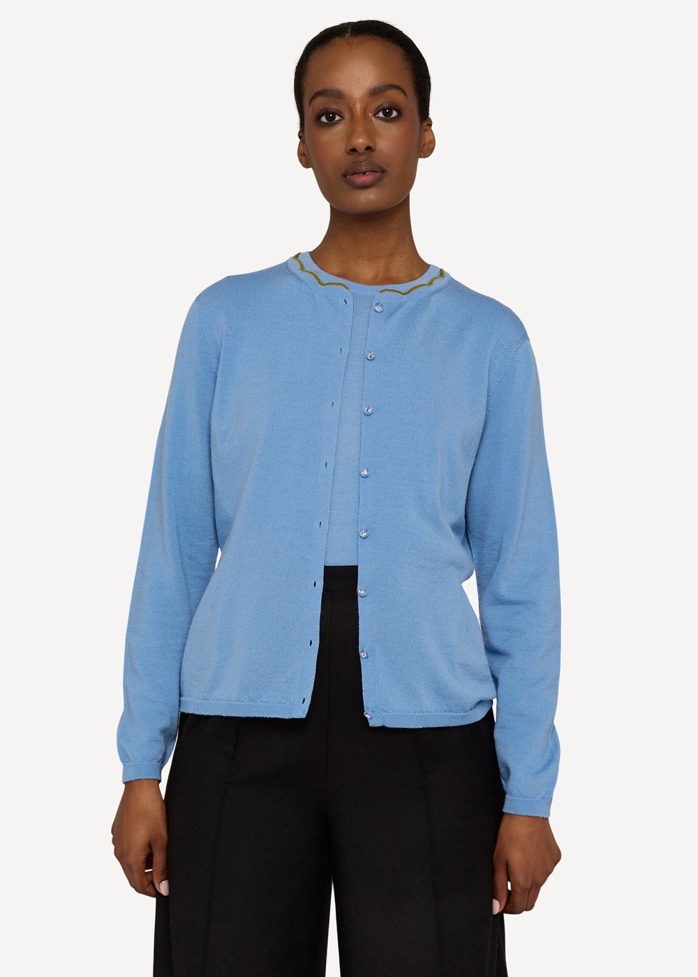 Anne Cleo cardigan, Light blue image #1