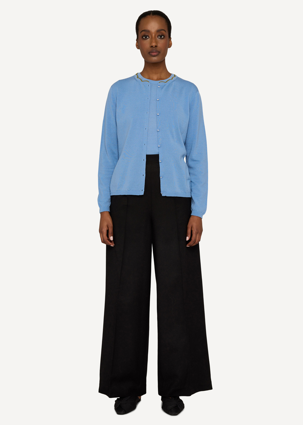Anne Cleo cardigan, Light blue image #3
